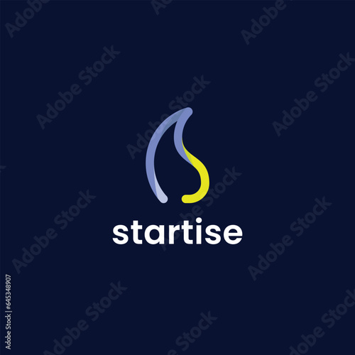 Startise logo modern with youthfull color photo