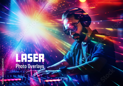 Laser Beam Photo Overlays