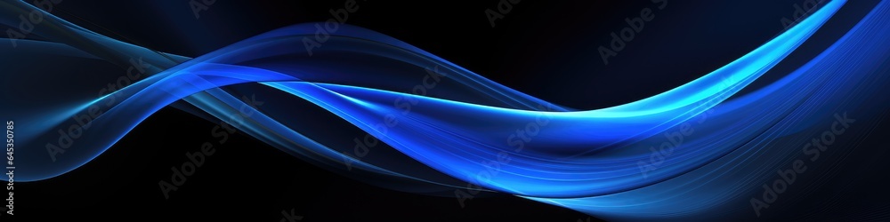 wide blue curve wave technology background wide blue curve wave technology background