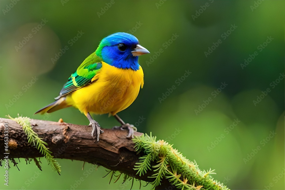 bird on the branch  generated by AI