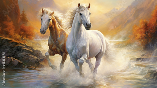 cavalos molhados, animais fantasticos 