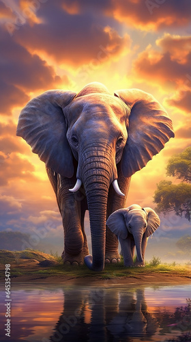 elefantes em magestosa marcha  © Alexandre