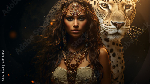 mulher leopardo ligada a astrologia 