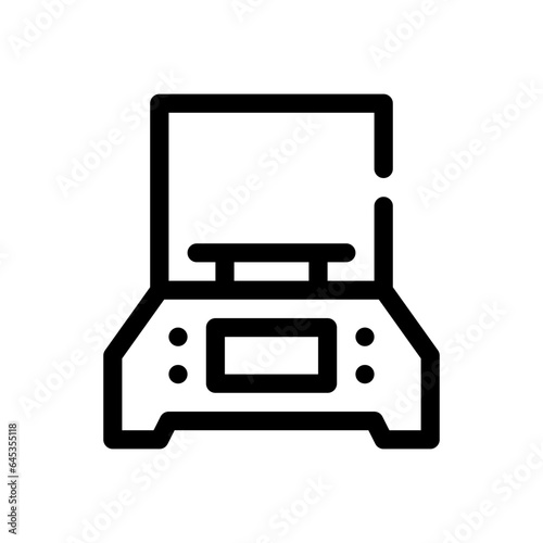 weighing machine line icon