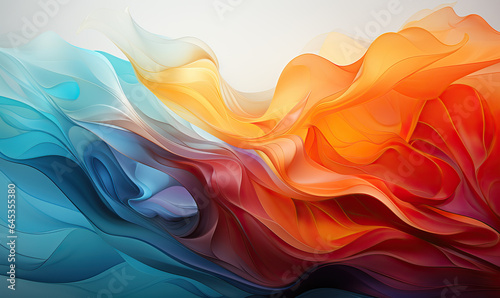 Abstract colorful wave background for design.