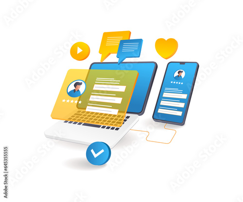 Computer and smartphone account personal data