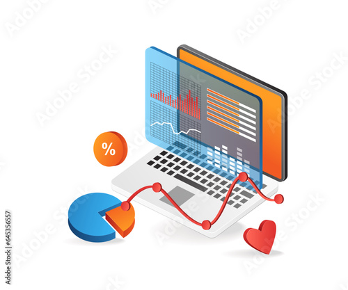 Business analysis data computer