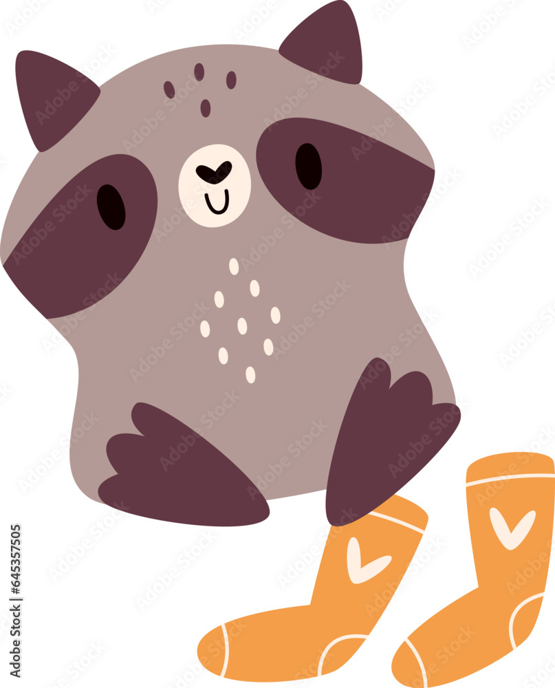 Raccoon With Socks Raccoon With Socks