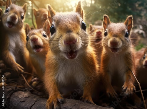 A group of squirrels © cherezoff