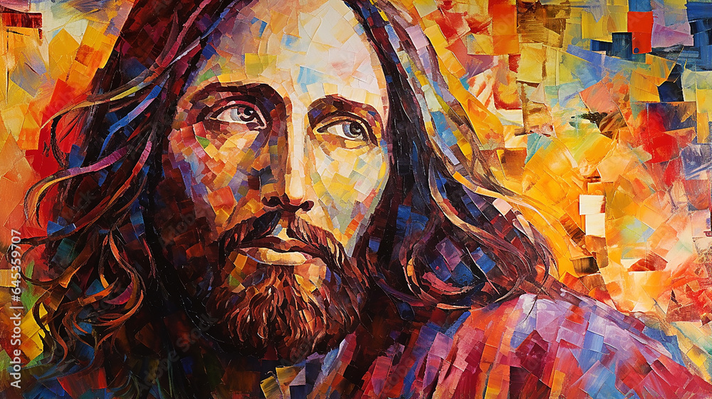 jesus cristo art mosaico 