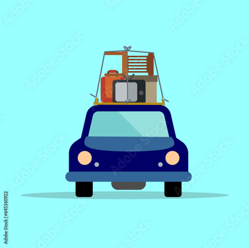 TRAVEL CAR VECTOR