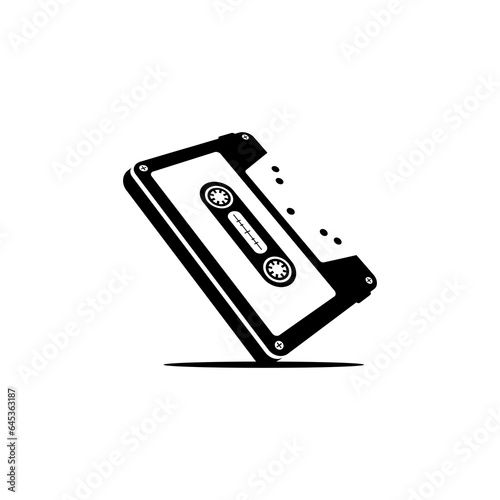 cassette tape vector design on white background