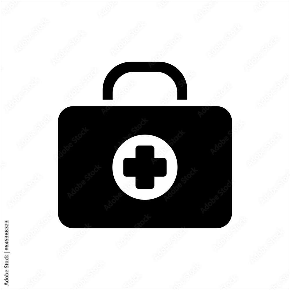 first aid box icon. isolated on white background first aid box icon. isolated on white background