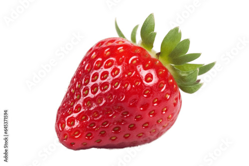 Sweet Strawberry Isolated on Transparent Background. Generative Ai.