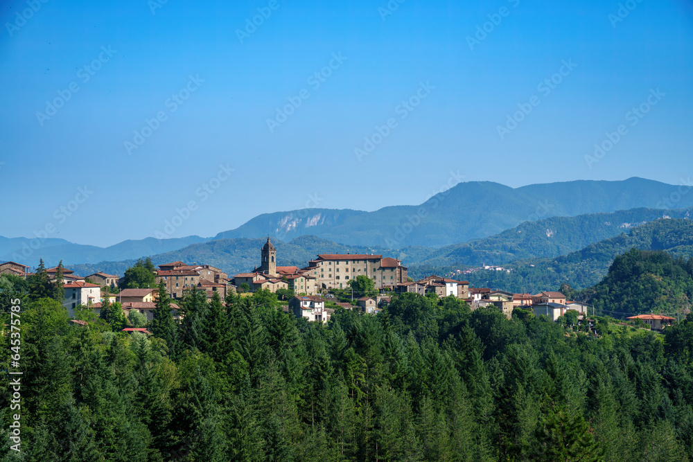 San Romano in Garfagnana, historic village in Tuscany