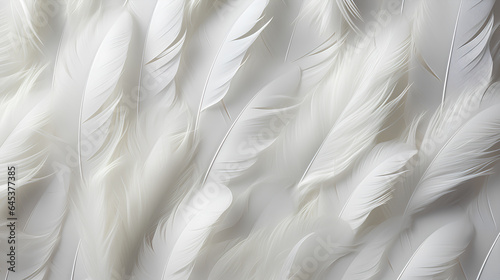white feather texture background © EvhKorn