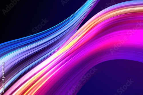 abstract futuristic background with pink blue glowing neon moving high speed wave lines and bokeh lights. Data transfer concept Fantastic wallpaper,