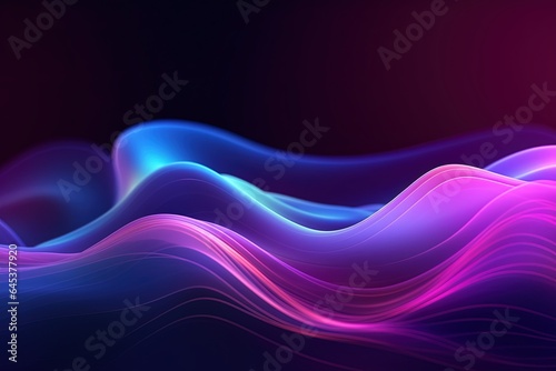 abstract futuristic background with pink blue glowing neon moving high speed wave lines and bokeh lights. Data transfer concept Fantastic wallpaper,