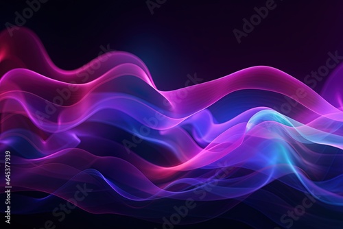 abstract futuristic background with pink blue glowing neon moving high speed wave lines and bokeh lights. Data transfer concept Fantastic wallpaper,