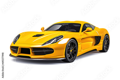 Luxury Sports Car on a Clean White Background