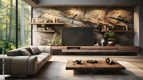 luxury minimal tv lounge interior design