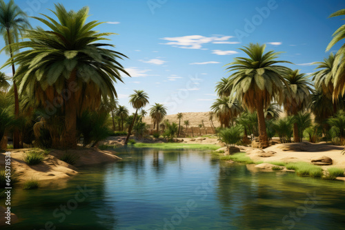 Lush Palms and Crystal Waters  Oasis Beauty
