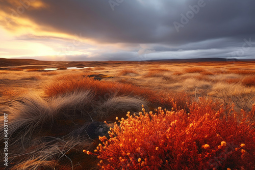 Golden Embrace  Tundra s Autumn Symphony
