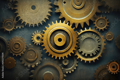 Industrial Innovation: Abstract Gearwork Background