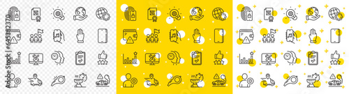 Outline Delivery truck, Save planet and Repair line icons pack for web with Music app, Grill time, Security line icon. Whistle, Lock, Leadership pictogram icon. Qr code, Rating stars. Vector