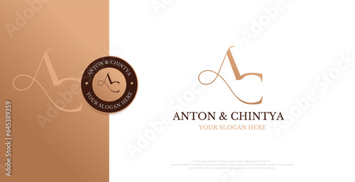Initial AC Logo Design Vector 