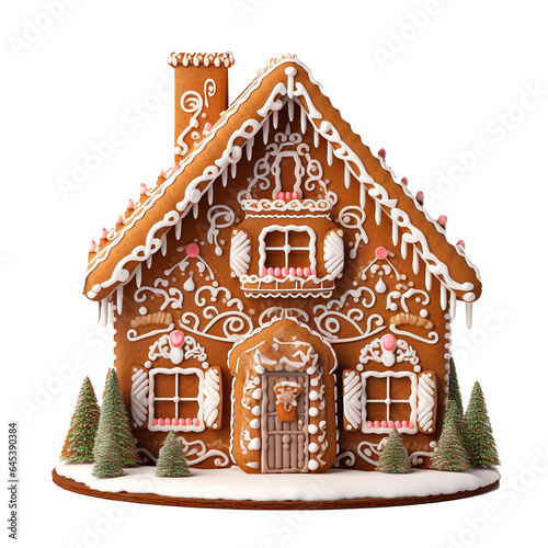 Gingerbread House Christmas Cookie Clipart