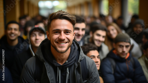 group of young male students at university © Miljan Živković