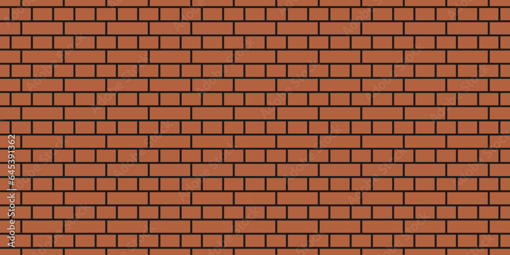 Brick wall seamless pattern. Simple endless architecture background. Red geometric repeatable brickwork texture Brick wall seamless pattern. Simple endless architecture background. Red geometric repeatable brickwork texture
