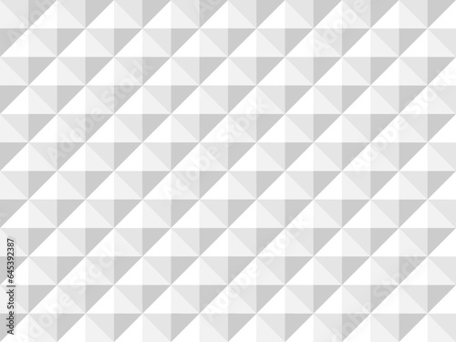Decorative elegant seamless geometric pattern. White and gray repeatable relief tile texture. Minimal modern background