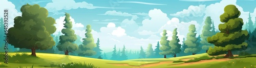 Cartoon forest illustration