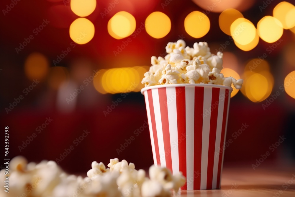 Popcorn stand, cinema shot, movie theatre popcorn Popcorn stand, cinema shot, movie theatre popcorn