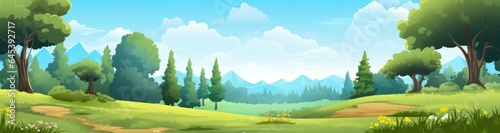 Cartoon forest illustration