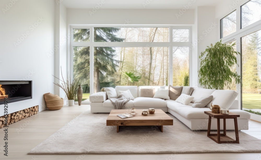 Modern living room interior Modern living room interior