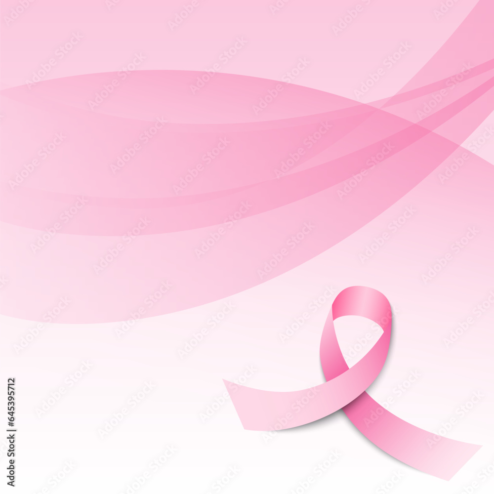 Pink ribbon. Vector illustration. Pink ribbon. Vector illustration.