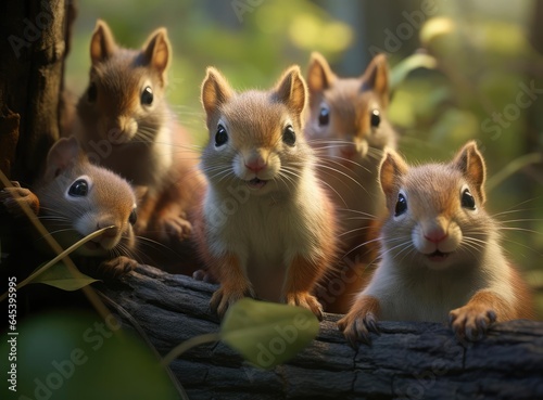A group of squirrels © cherezoff