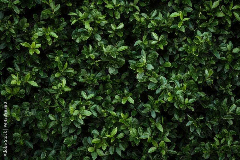 Shot of natural green wall made of leaves Shot of natural green wall made of leaves