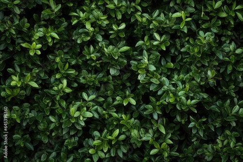 Shot of natural green wall made of leaves