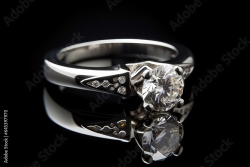 eye catching premium ring jewel photo shot for wedding event generative ai