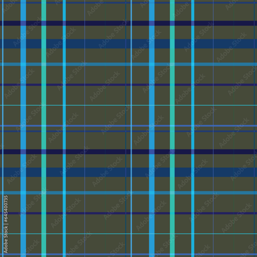 A seamless tartan plaid pattern infuses character into this checkered fabric texture background.