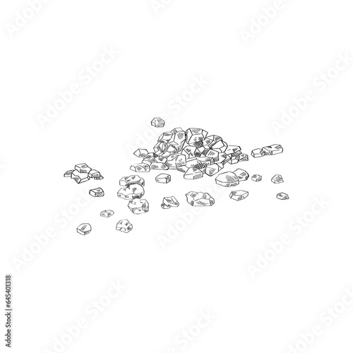 Large pile of sea salt. Blue salt or sugar crystals for packing candles or soap