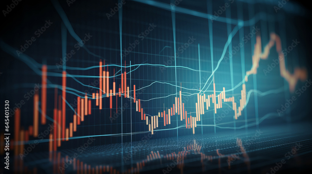 Business candle stick graph chart of stock market investment trading. Growth and changes concept Business candle stick graph chart of stock market investment trading. Growth and changes concept