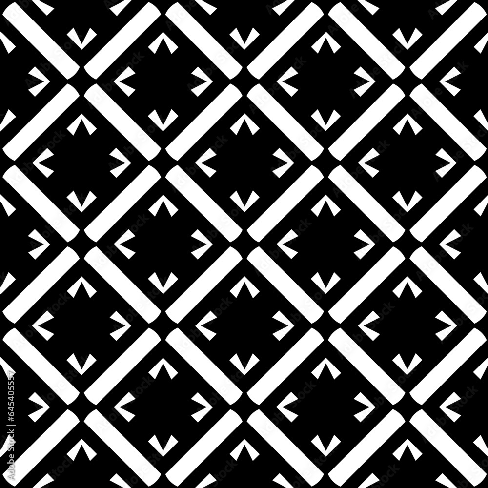 White background with black pattern. Seamless texture for fashion, textile design,  on wall paper, wrapping paper, fabrics and home decor. Simple repeat pattern.