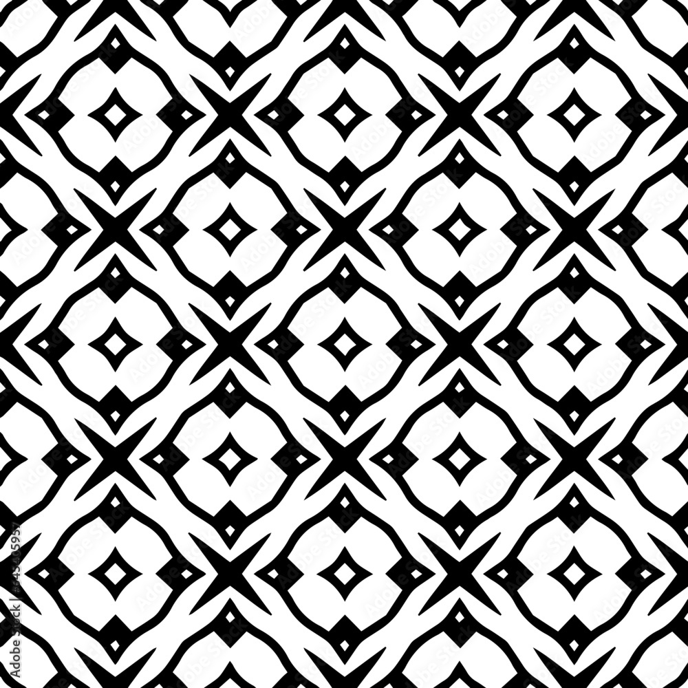 White background with black pattern. Seamless texture for fashion, textile design, on wall paper, wrapping paper, fabrics and home decor. Simple repeat pattern. White background with black pattern. Seamless texture for fashion, textile design, on wall paper, wrapping paper, fabrics and home decor. Simple repeat pattern.