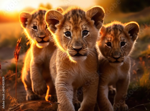 A group of young lions