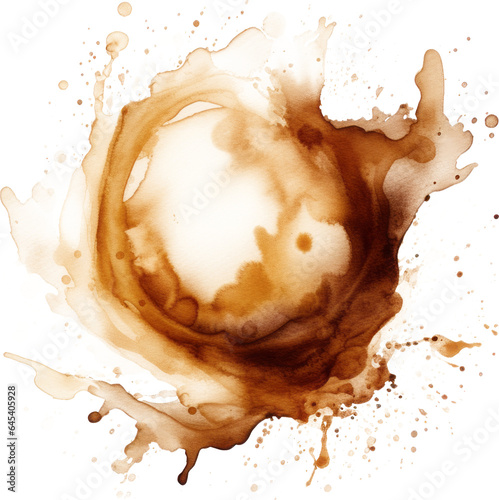 coffee stain element for design